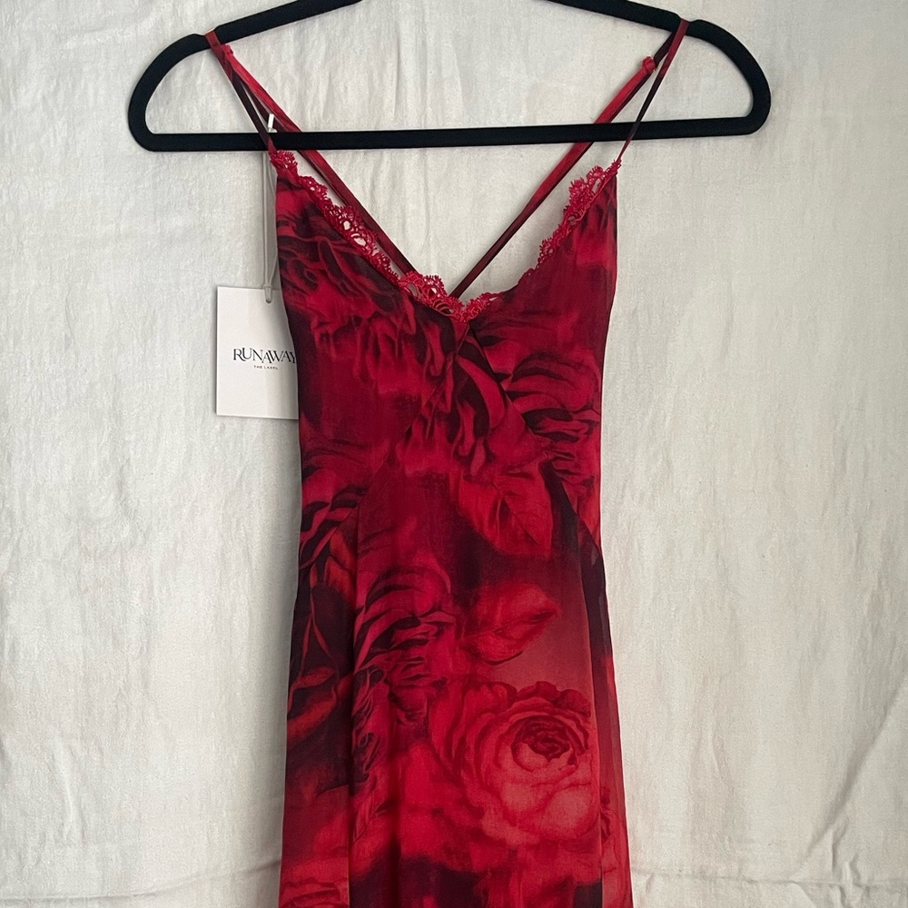 Runaway Red Floral Maxi Dress